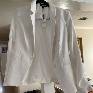 Express Women's Elegant white Blazer